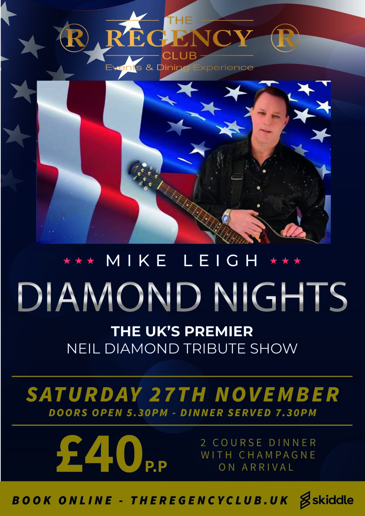 Neil Diamond Tribute Show – Sat 27 Nov